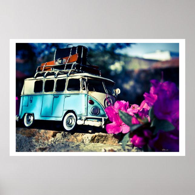 Póster Kombi azul (Frente)