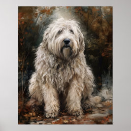 Póster Komondor Dog Art Print Poster