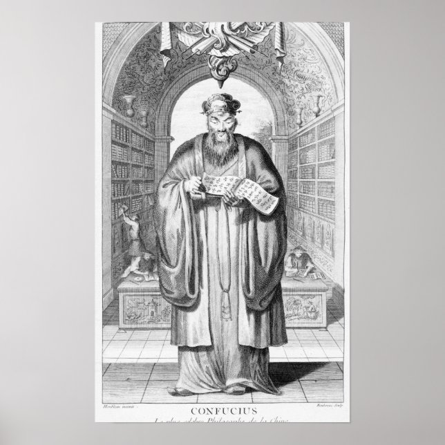 Póster Kong-Fu-Tse o Confucio (Frente)