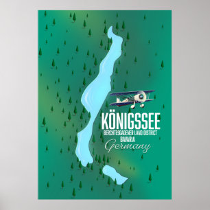 Póster Königssee Berchtesgadener Alemania