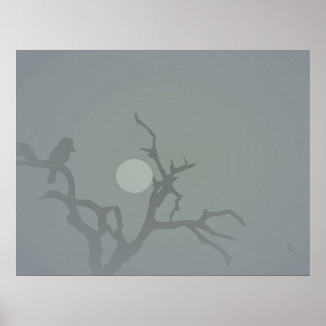 Póster Kookaburra en el humo (Frente)