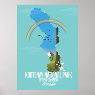 Póster Kootenay, Parque Nacional Kootenay, Canadá