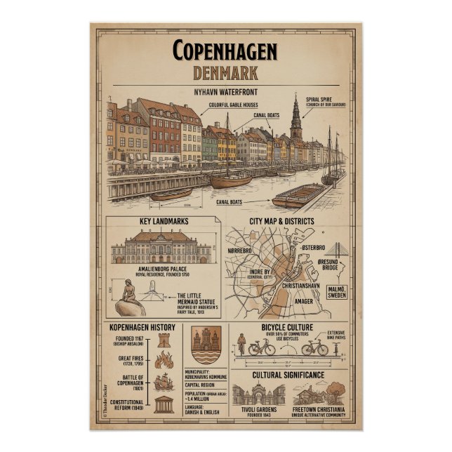 Póster Kopenhagen  (Anverso)
