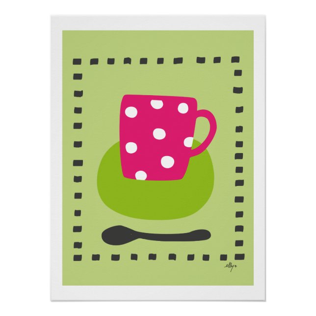 poster kopje met stippen (Anverso)