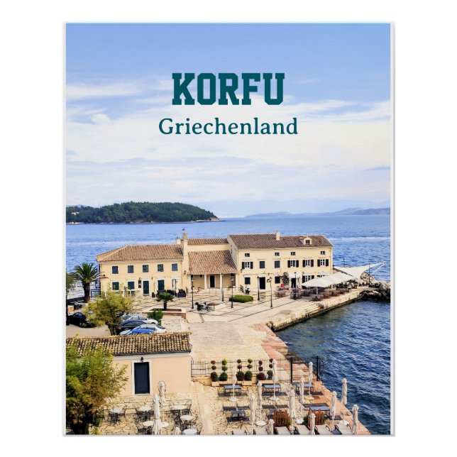 Póster Korfu Griechenland (Anverso)