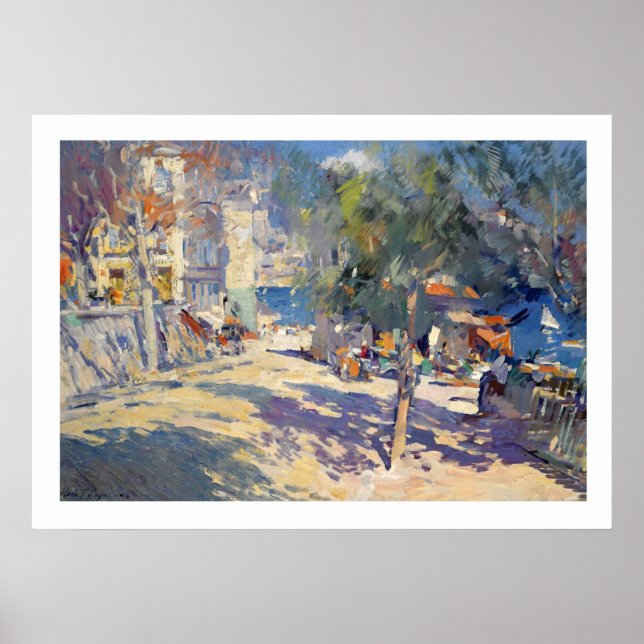Póster Korovin, View South of France Poster (Frente)