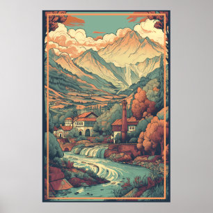 Póster KOSOVO: Publicidad de Viajes Antiguos