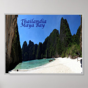 Póster Krabi - Bahía Maya - Tailandia -