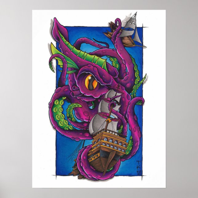 Póster Kraken (Frente)