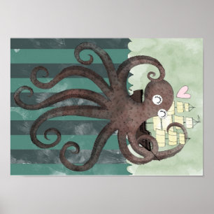 Póster Kraken te ama