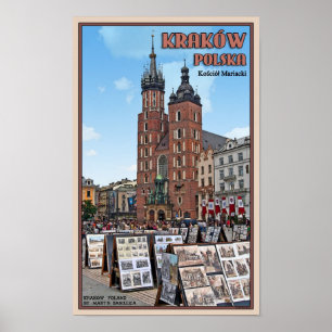 Póster Kraków - basílica del St Marys