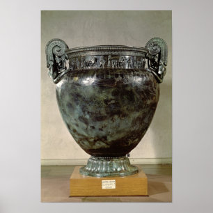 Póster Krater, de la tumba de una princesa de Vix