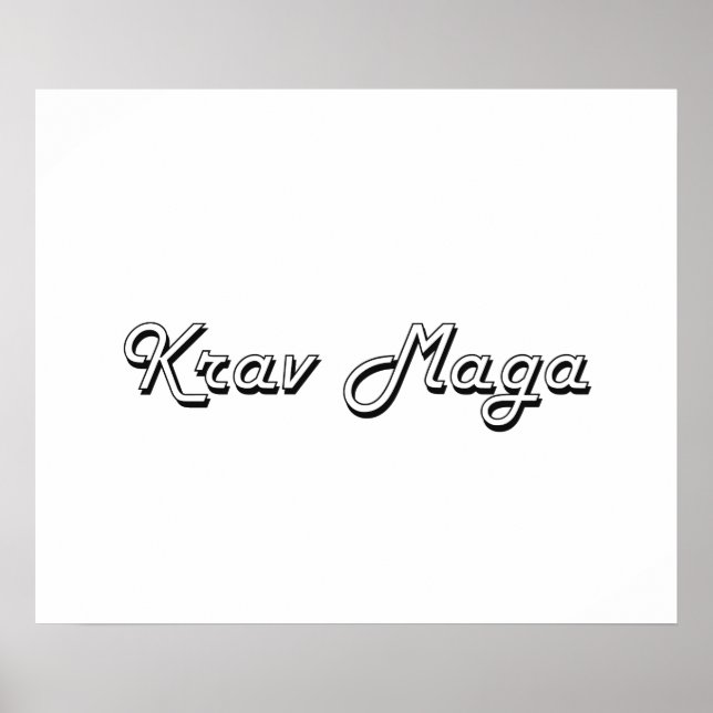 Póster Krav Maga Classic Retro Design (Frente)