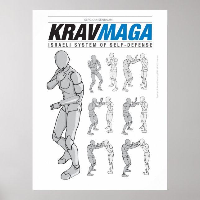 Póster Krav Maga Defesas para Fora (Frente)