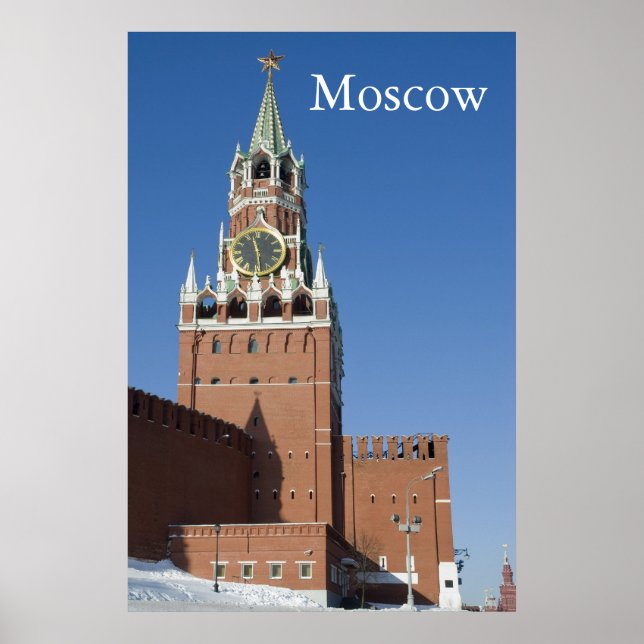 Póster Kremlin de Moscú (Frente)