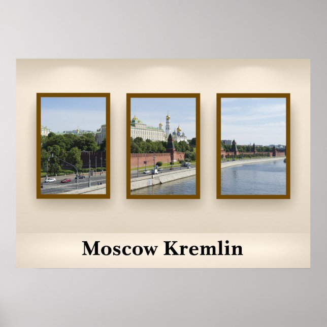 Póster Kremlin de Moscú (Frente)