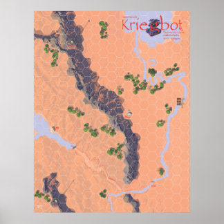 Póster Kriegbot Map Poster