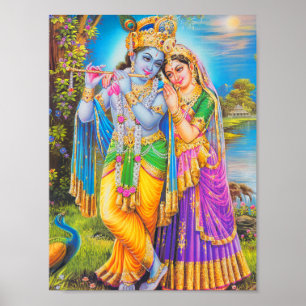 Póster Krishna Painting