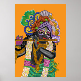 Póster Krishna Wall Clock