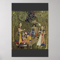 Krishna Y Los Chicas De Indischer Maler Um 1710 (