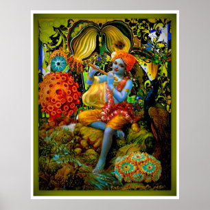 Póster Krishna's Flute