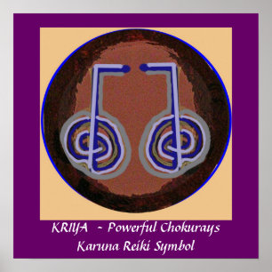 Póster KRIYA - Símbolo curativo de Karuna Reiki