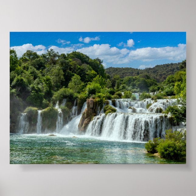 Póster Krka waterfall (Frente)