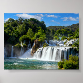 Póster Krka waterfall in Croatia