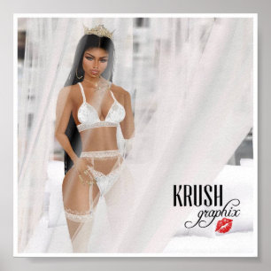 Póster Krush Graphix por Ahsek Novel Poster 12