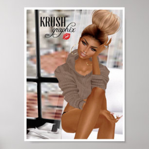 Póster Krush Graphix por Ahsek Novel Poster 22