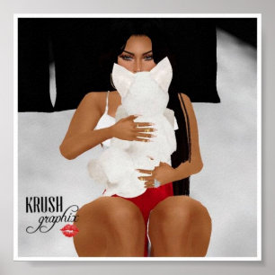 Póster Krush Graphix por Ahsek Novel Poster 23