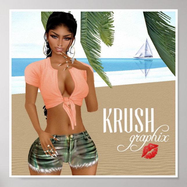 Póster Krush Graphix por Ahsek Novel Poster 28 (Frente)