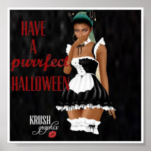 Póster Krush Graphix por Ahsek Novel Poster de Halloween