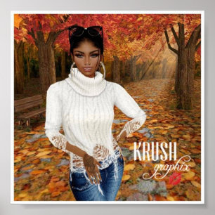 Póster Krush Graphix por Ahsek Novel Poster de otoño 2