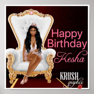 Póster Krush Graphix por Ahsek Novel Poster feliz cumplea