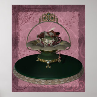 Póster KRW African American Tea Cup Faerie