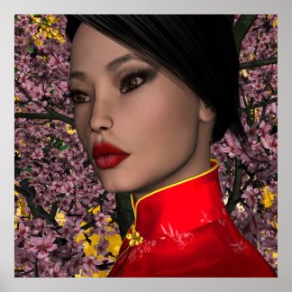 Póster KRW Asia - Belleza oriental