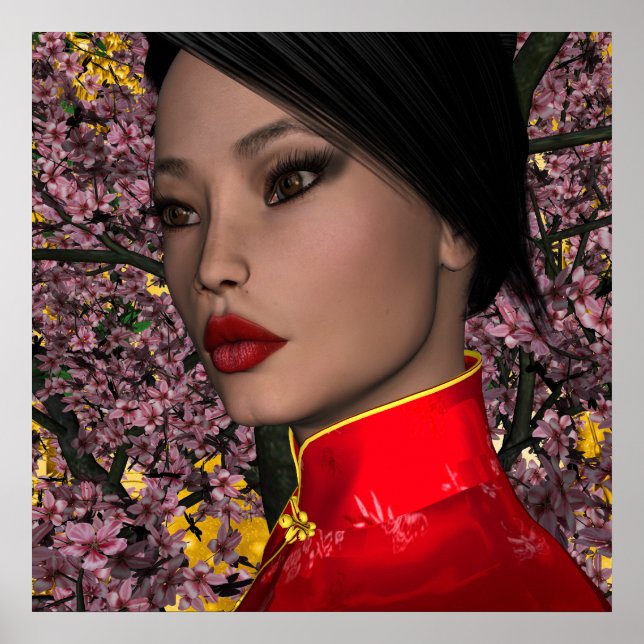Póster KRW Asia - Belleza oriental (Frente)