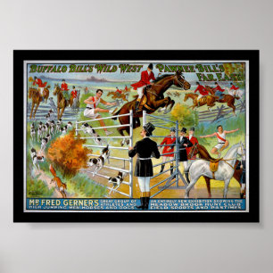 Póster KRW Buffalo Bill y demostración de Bill del Pawnee