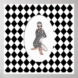 Póster KRW Harlequin Cameo