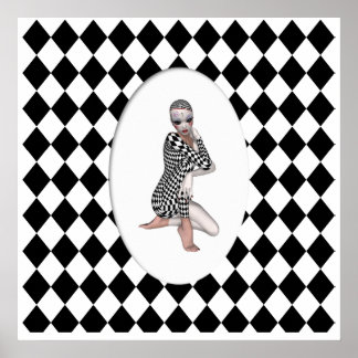 Póster KRW Harlequin Cameo
