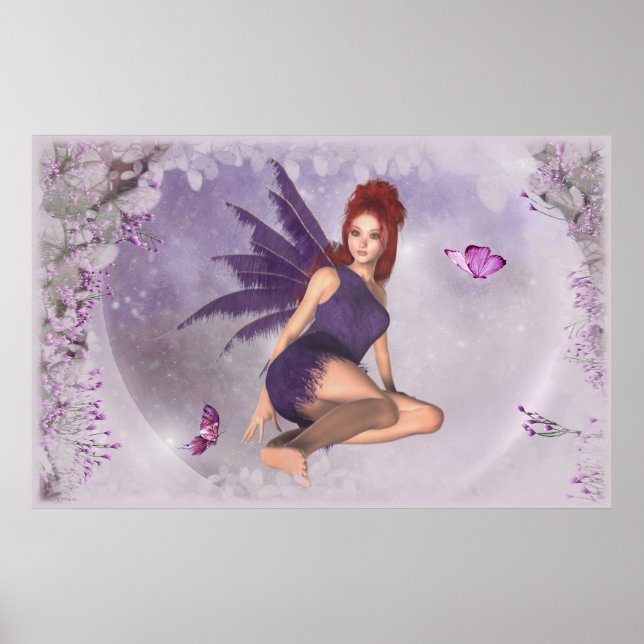 Póster KRW Mariposa Dream Fairy Fantasy Art (Frente)