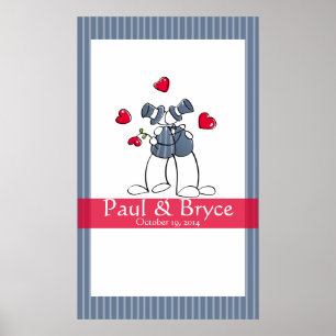 Póster KRW: Poster del autógrafo del matrimonio gay de Gr