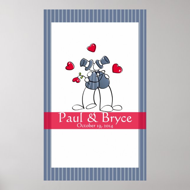 Póster KRW: Poster del autógrafo del matrimonio gay de Gr (Frente)