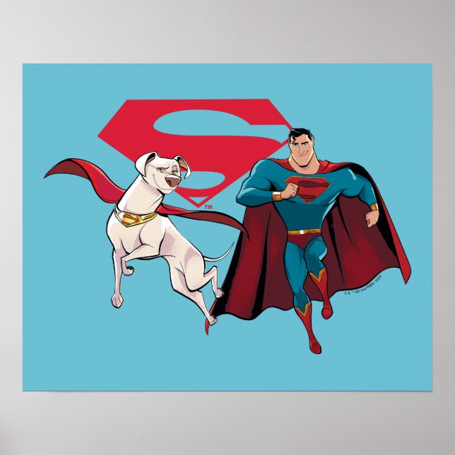 Póster Krypto y Superman (Frente)