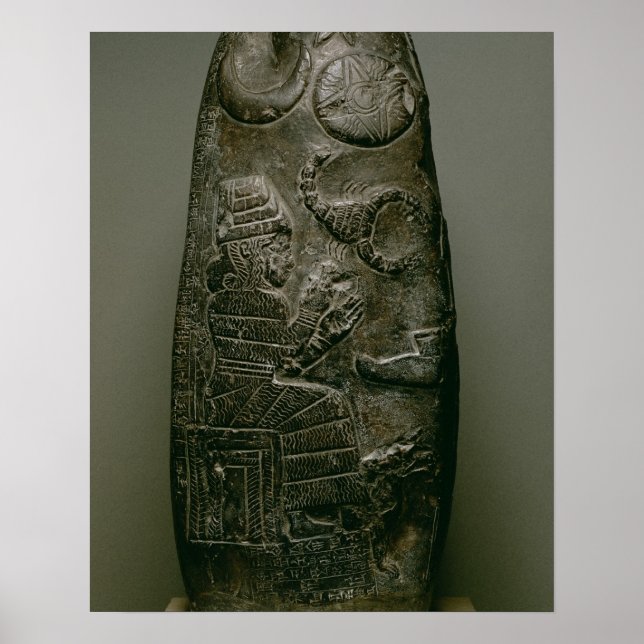 Póster Kudurru of Nazimaruttash, King of Babylon, c.1328- (Frente)