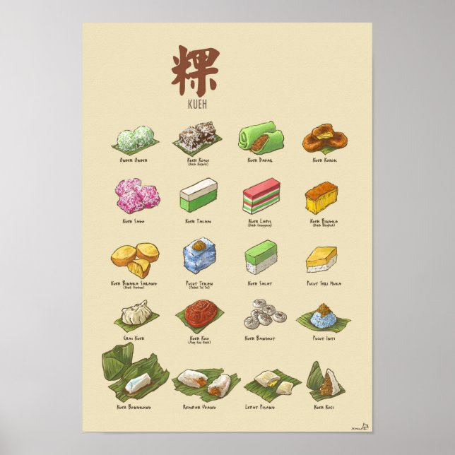 Póster Kueh | 粿 I (A3) (Frente)
