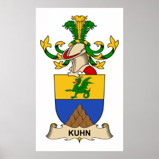 Póster Kuhn Family Crest