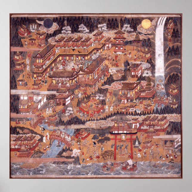 Póster Kumano Nachi Mandala (Frente)