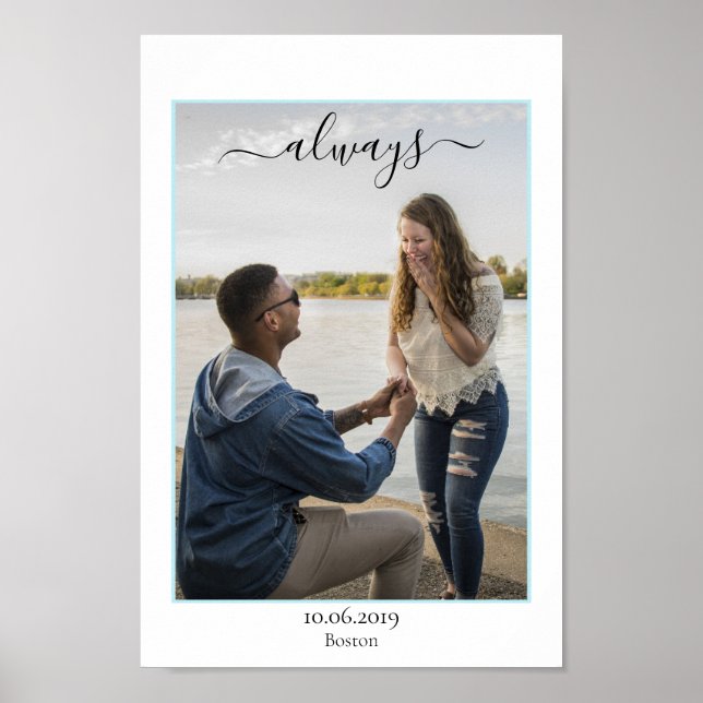 Póster Kundenspezifisches Paare Foto (Frente)